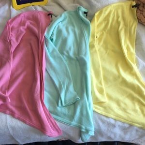 Bundle of 3 Super-Soft Open-Front Cardigans in Sherbet Colors